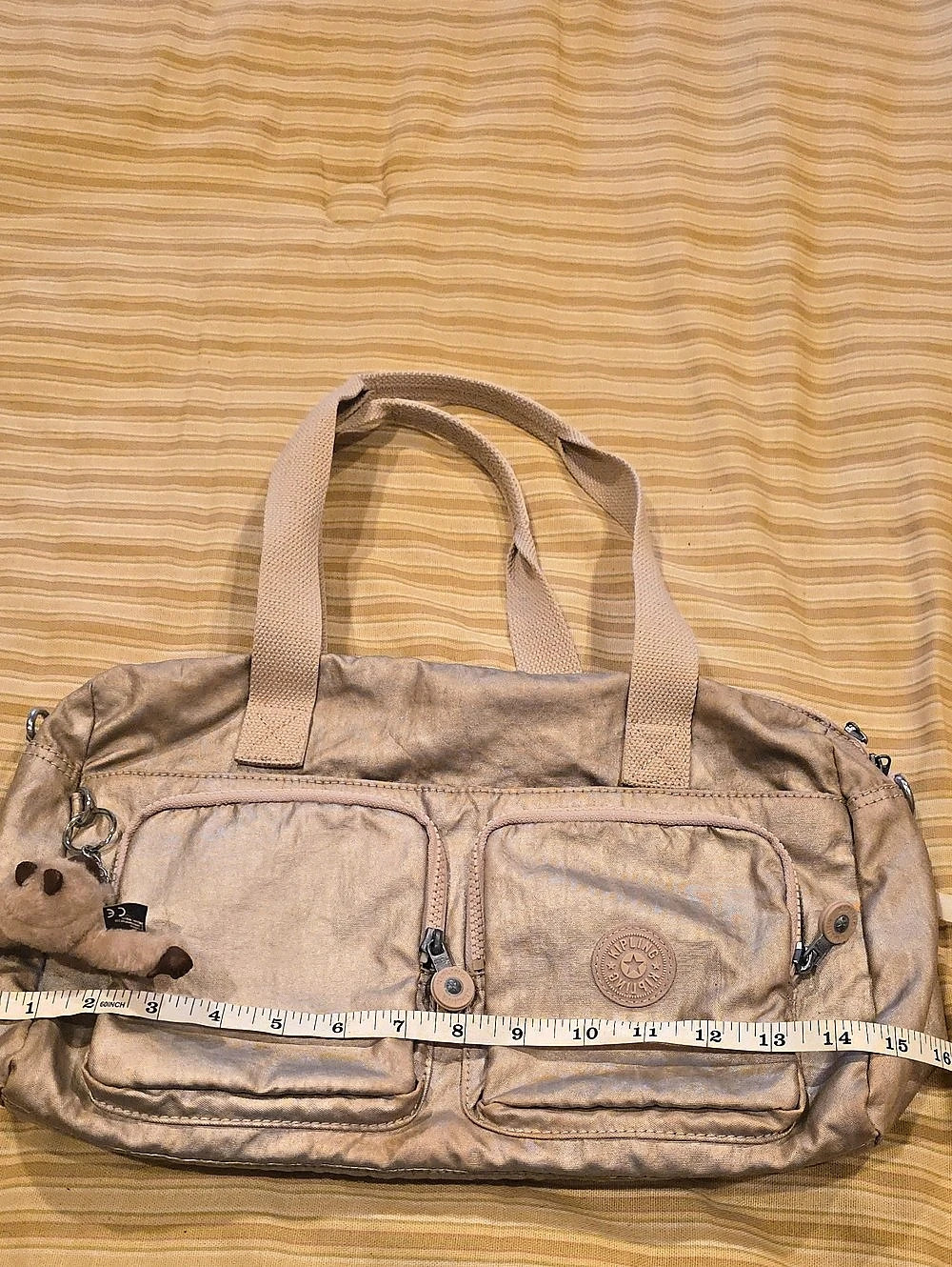 Kipling Mara Satchel Tote Bag Brown